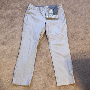 Grey Hampton Fit Cropped Pants